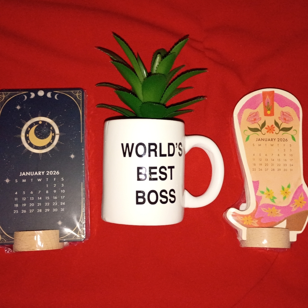 Mug with 2 / 2026 Calendars NWT